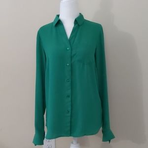 The Limited green button up nice shirt XS